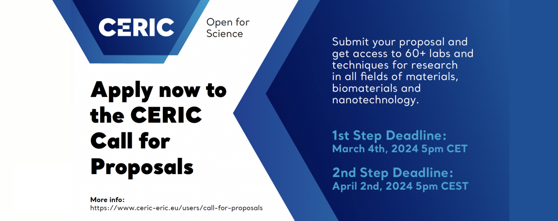 20th CERIC Call for Proposals now OPEN